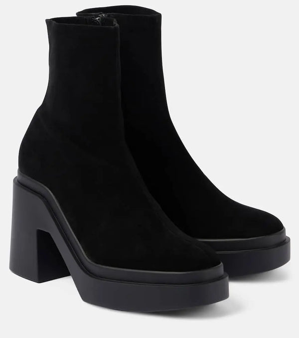 Clergerie Nina suede platform ankle boots