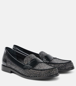 Clergerie Roy embellished leather loafers