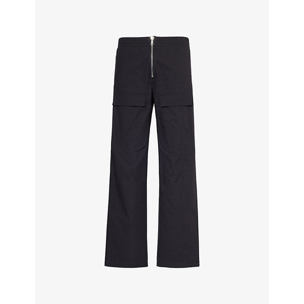 Cole Buxton Cargo flap-pockets straight-leg regular-fit cotton trousers