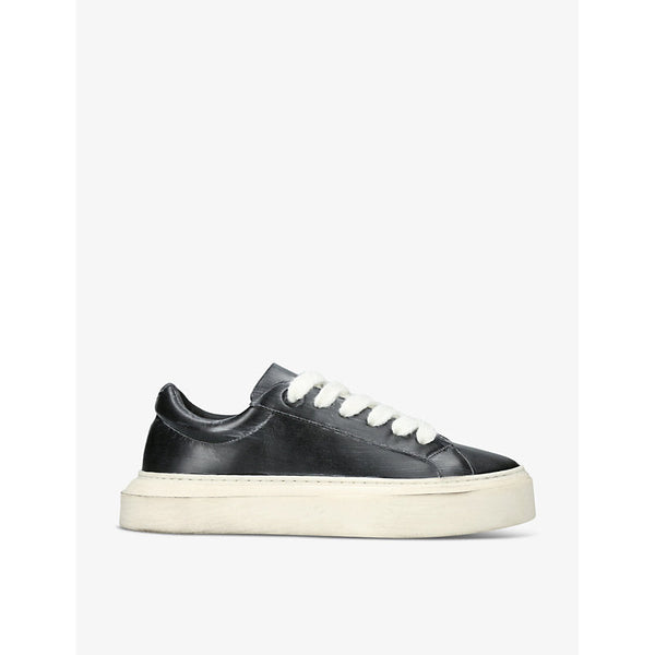 Cole Buxton Wilson logo-engraved leather low-top trainers