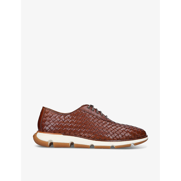 Cole Haan 4.Zerogrand woven leather oxford shoes | LYBSTORE