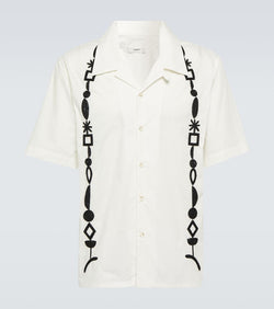 Commas Beaded cotton shirt