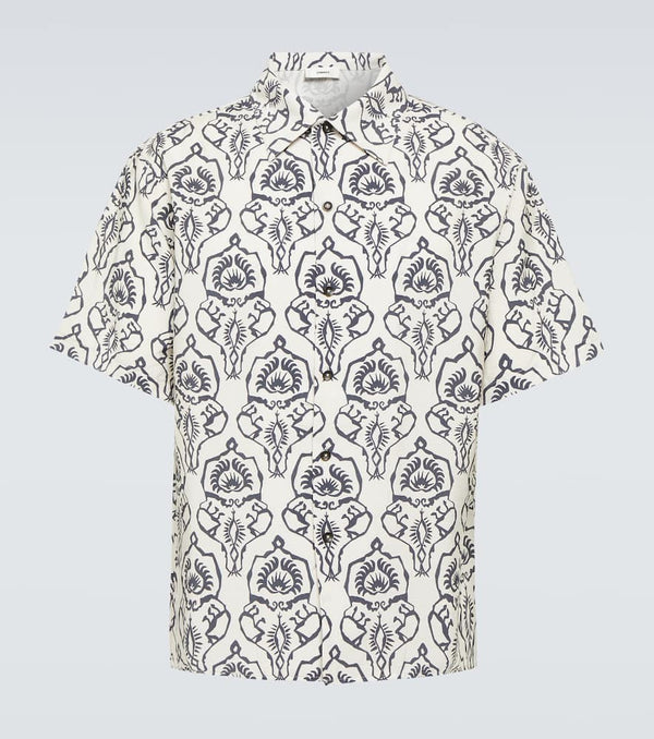 Commas Floral cotton-blend shirt