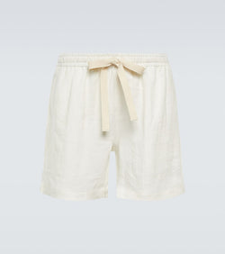 Commas Linen shorts