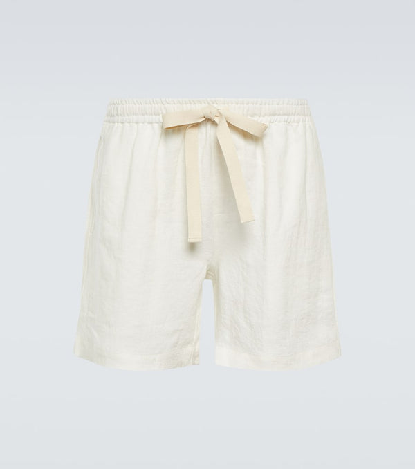 Commas Linen shorts