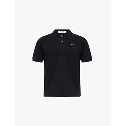 Comme Des Garcons Play Heart-appliqué regular-fit cotton-piqué polo shirt