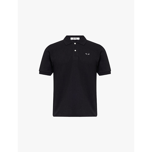 Mens Comme Des Garcons Play Heart-appliqué regular-fit cotton-piqué polo shirt