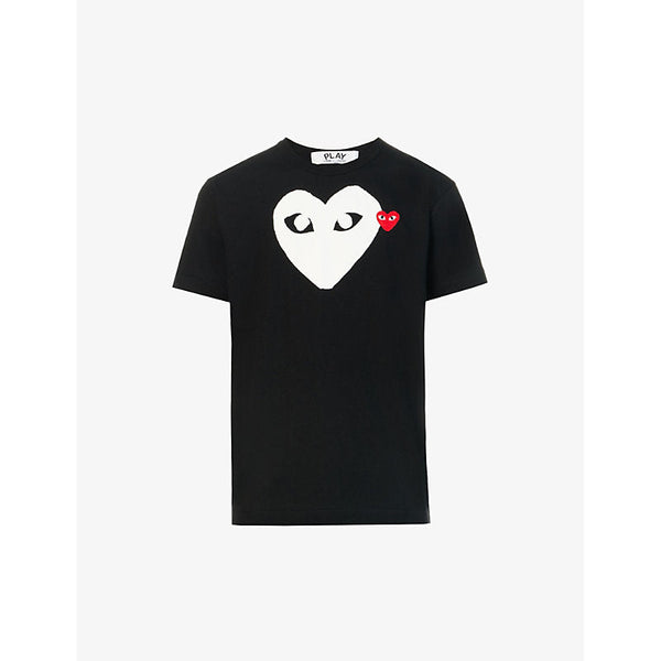 Comme Des Garcons Play Heart-logo cotton-jersey T-shirt