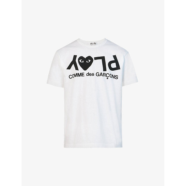  Comme Des Garcons Play Logo-print cotton-jersey T-shirt