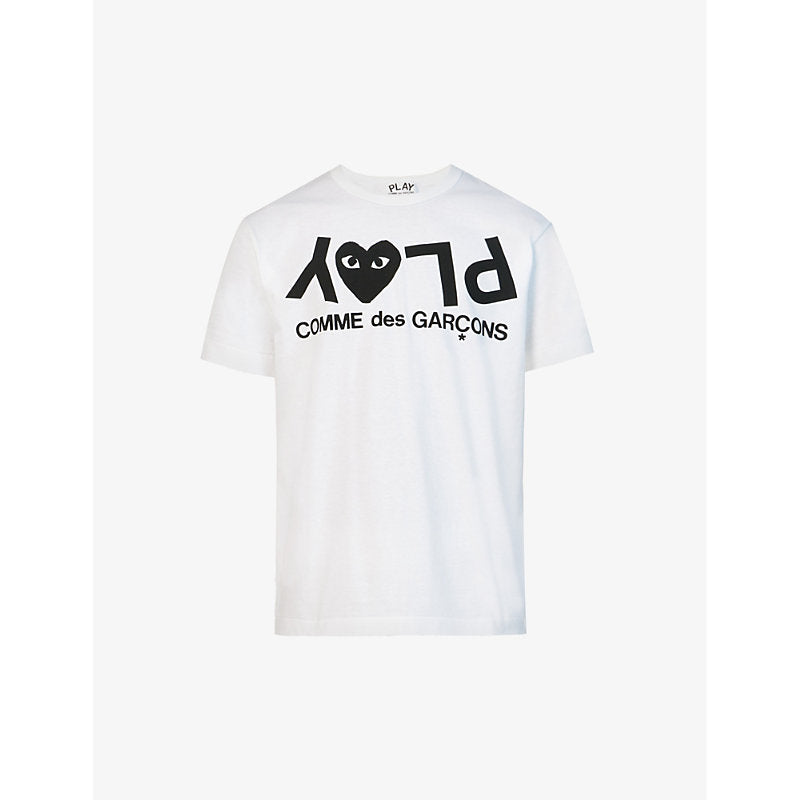  Comme Des Garcons Play Logo-print cotton-jersey T-shirt