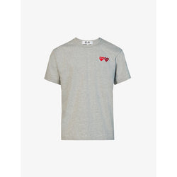 Comme Des Garcons Play Reverse-logo-print cotton-jersey T-shirt