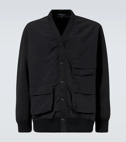 Comme des Garçons Homme Paneled fleece cardigan