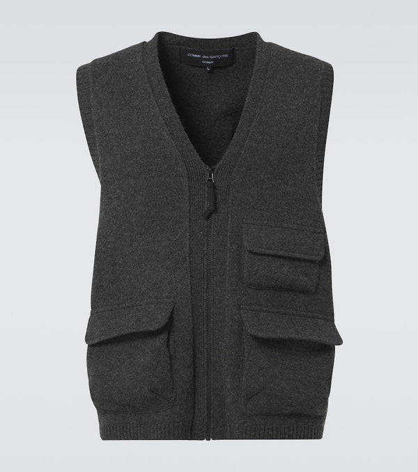 Comme des Garçons Homme Wool jacquard cardigan