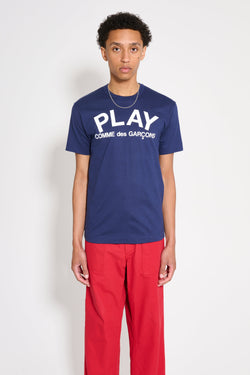 Comme des Garcons Play Logo T-shirt Dark Navy