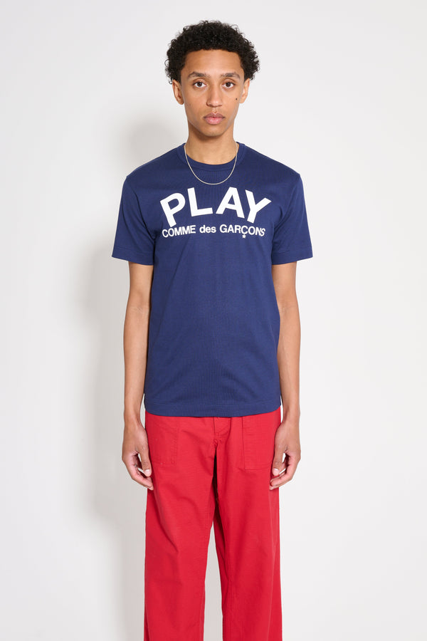 Comme des Garcons Play Logo T-shirt Dark Navy