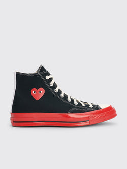 Comme des Garcons Play x Converse Chuck 70 Hi Black / Red Sneakers