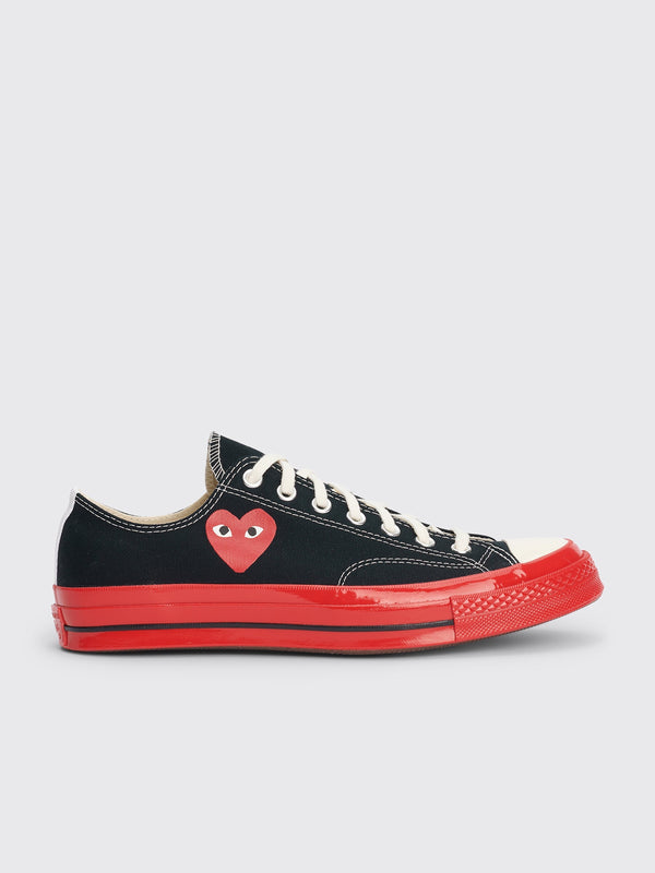 Comme des Garcons Play x Converse Chuck 70 Low Black / Red Sneakers