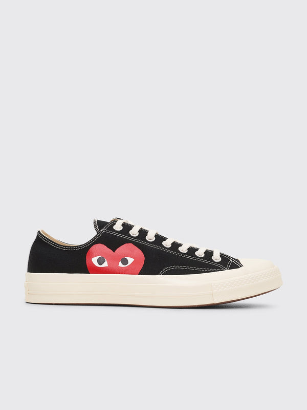 Comme des Garcons Play x Converse Chuck 70 Low Black Sneakers