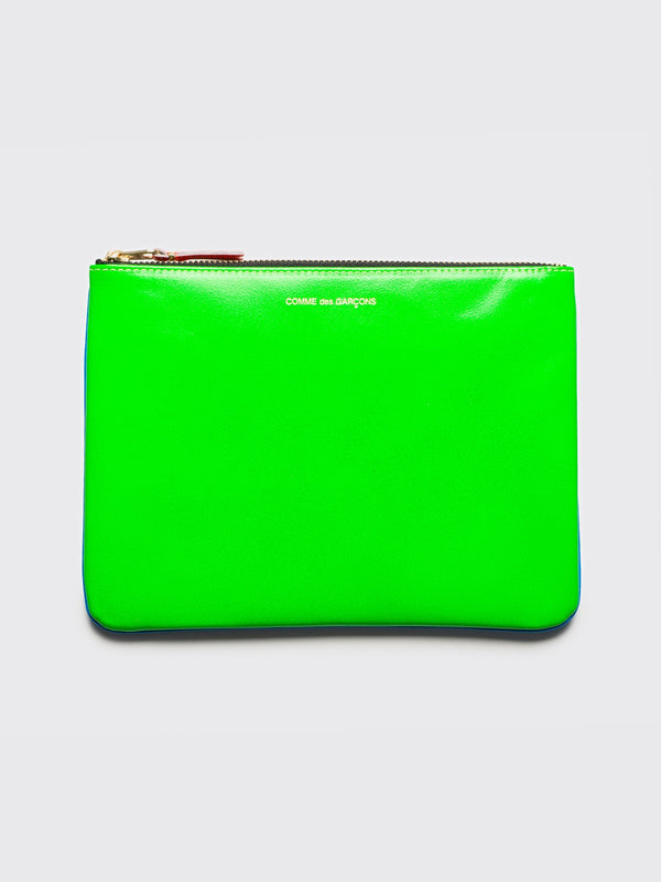 Comme des Garcons Wallet SA5100 Super Fluo Blue / Green