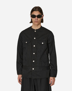 Comme Des Garçons Black Polyester Drill Jacket Black