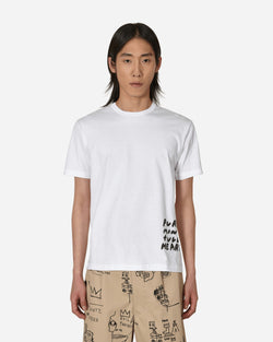 Comme Des Garçons Black Nike Message Print T-Shirt White