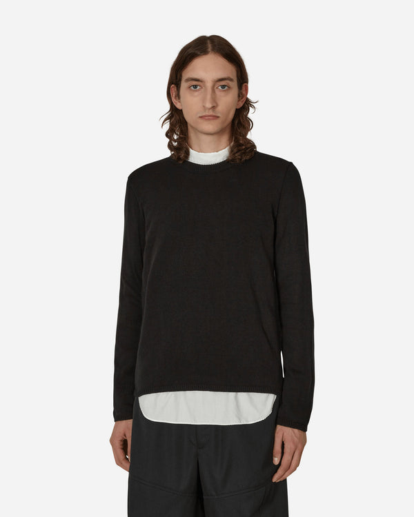 Comme Des Garçons Black Asymmetric Pullover Black