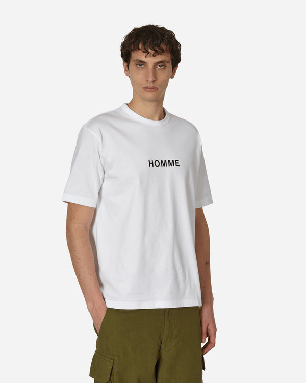 Comme Des Garçons Homme Logo T-Shirt White