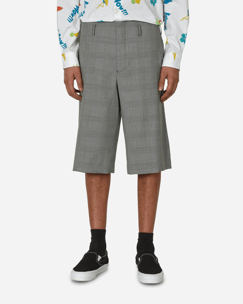 Comme Des Garçons Homme Plus Checked Wool Shorts Black / Natural