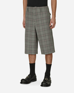 Comme Des Garçons Homme Plus Checked Wool Shorts Multicolor