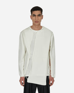 Comme Des Garçons Homme Plus Cut-Out Sweater White