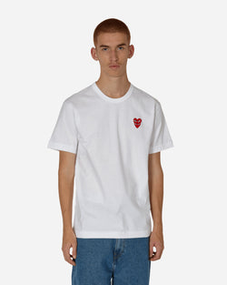 Comme Des Garçons Play Double Heart T-Shirt White