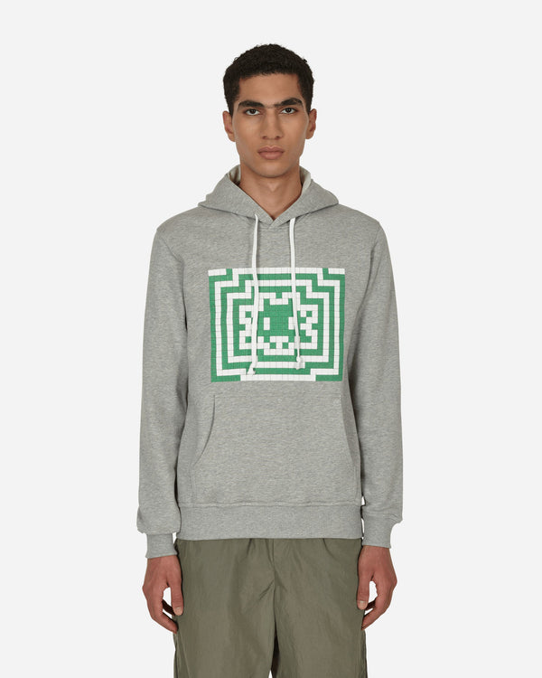 Comme Des Garçons Shirt Invader Hooded Sweatshirt Grey