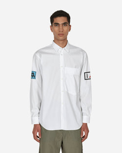 Comme Des Garçons Shirt Invader Cotton Shirt White