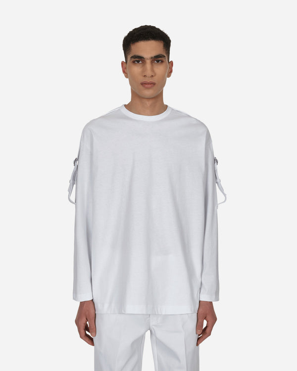 Comme Des Garçons Shirt Buckle Longsleeve T-Shirt White