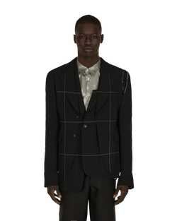 Comme Des Garçons Homme Plus Deconstructed Blazer Black