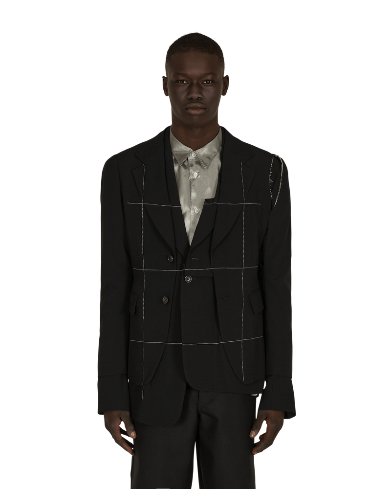 Comme Des Garçons Homme Plus Deconstructed Blazer Black