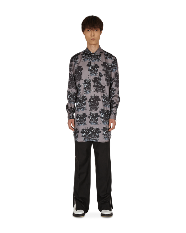 Comme Des Garçons Homme Plus Graphic Long Sleeve Shirt Grey