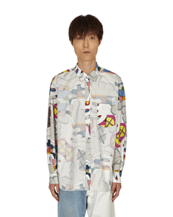 Comme Des Garçons Shirt KAWS Classic Shirt With Overlay Multicolor