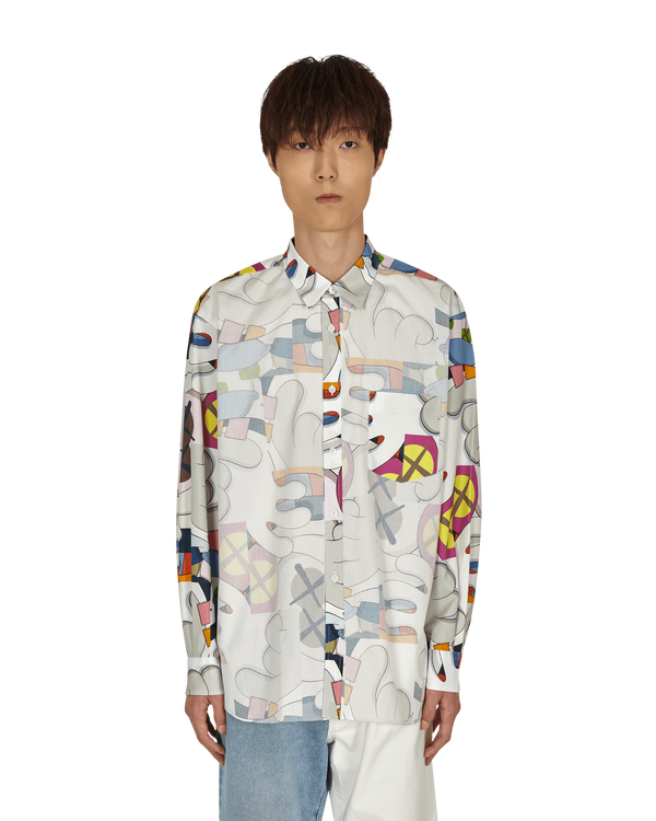 Comme Des Garçons Shirt KAWS Classic Shirt With Overlay Multicolor