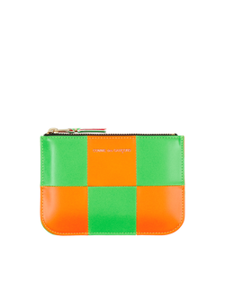 Comme Des Garçons Wallet Fluo Square Zip Pouch Multicolor