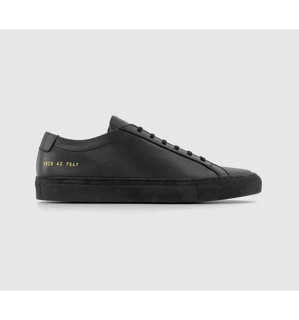 Common Projects Mens Achilles Low Black