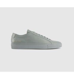 Common Projects Mens Achilles Low Trainers M Vintage Green Leather