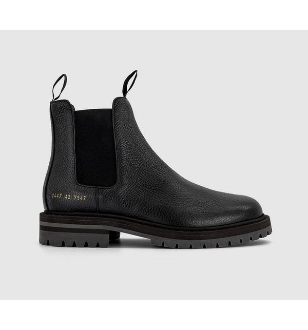 Common Projects Mens Chelsea Workboots Black