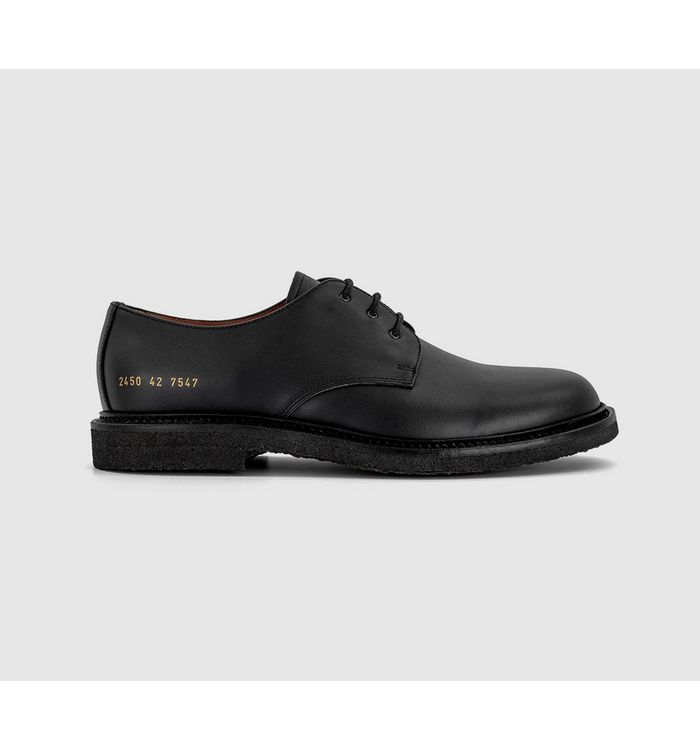 Common Projects Mens Officers Derby Shoes Black