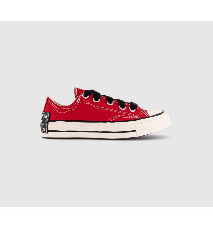 Converse All Star Ox 70 S Trainers Red Black Sketch