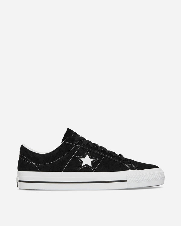 Converse One Star Pro Nubuck Leather Sneakers Black