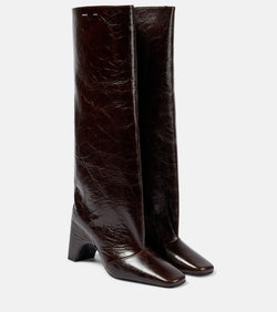 Coperni Bridge leather knee-high boots