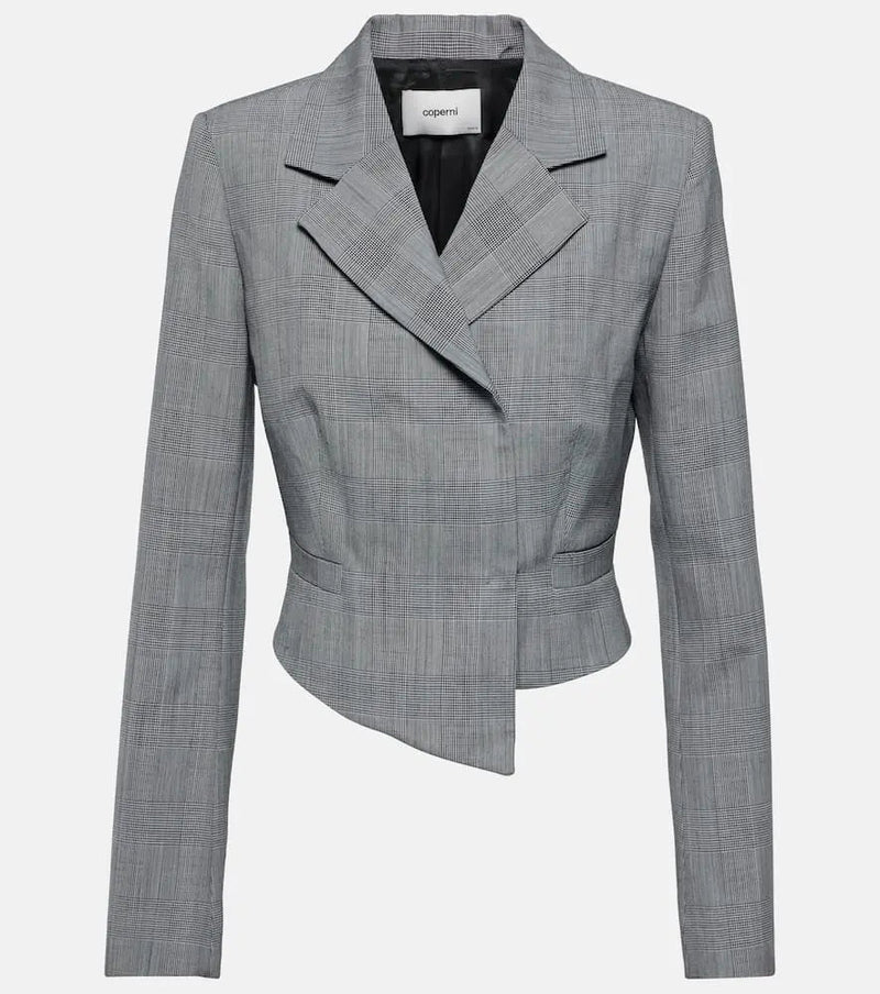 Coperni Prince of Wales virgin wool blazer