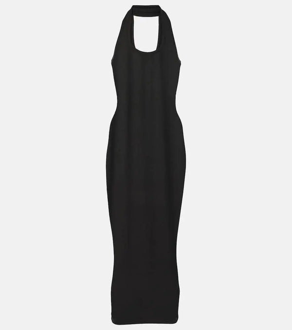 Coperni Ribbed-knit cutout maxi dress | LYBSTORE