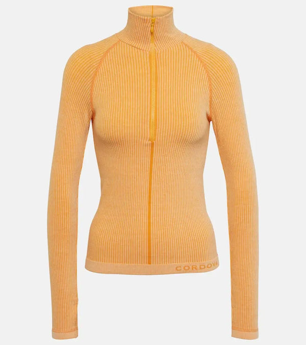 Cordova Sierra ribbed-knit half-zip ski top